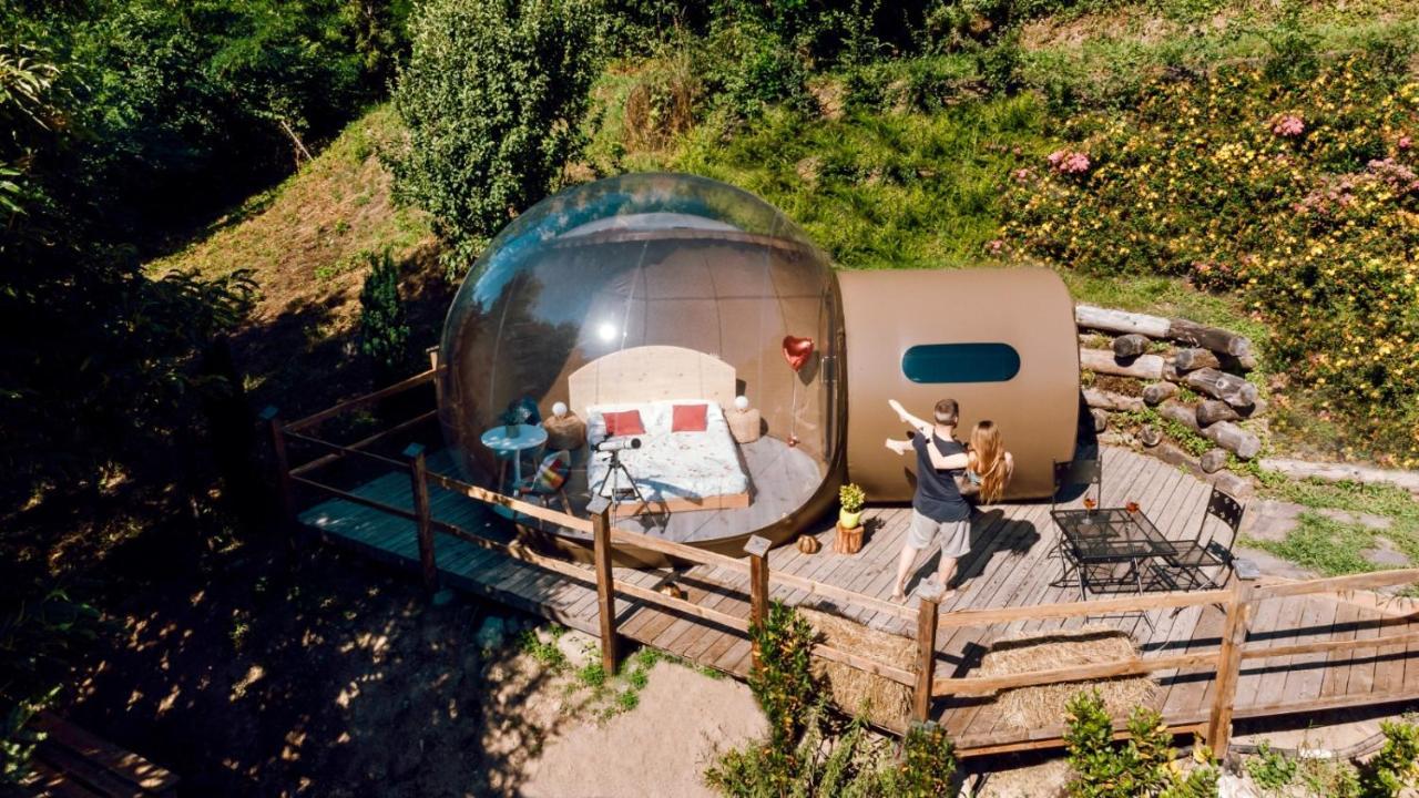 Bed and Breakfast Maso La Marianna Bubble Glamping In Trentino Sant'Orsola Exteriér fotografie